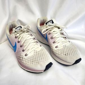 Nike Zoom Pegasus 34 Women's 9 1/2 White/Lt Purple Running Shoes